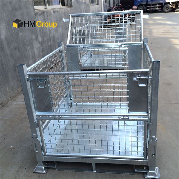 Heavy duty pallet cage
